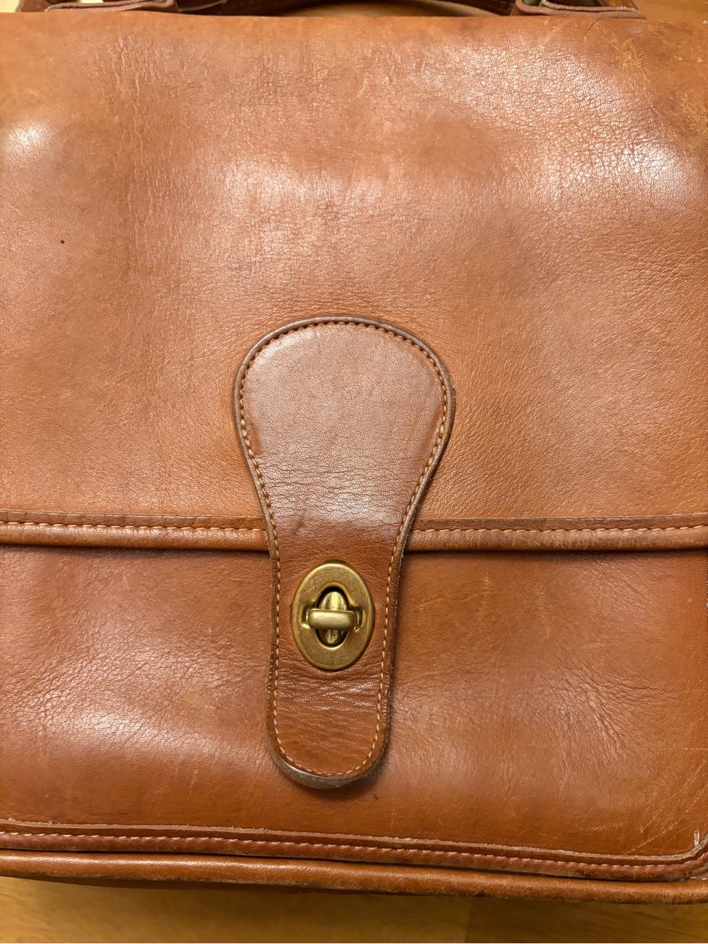 Coach Vintage Brown Leather Crossbody Satchel - Picture 2 of 10
